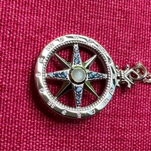 Monica Rich Kosann ADVENTURE" GLOBAL COMPASS CHARM WITH SAPPHIRES